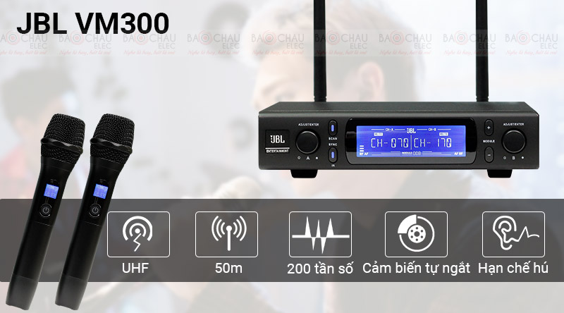 Micro kh&ocirc;ng d&acirc;y JBL VM300