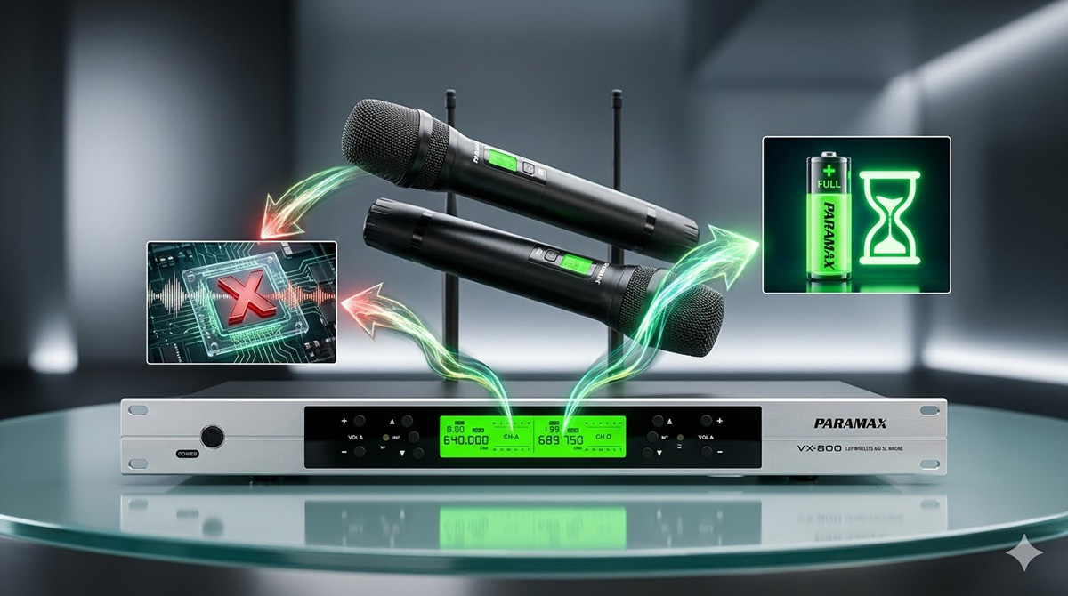 Micro kh&ocirc;ng d&acirc;y Paramax VX-800