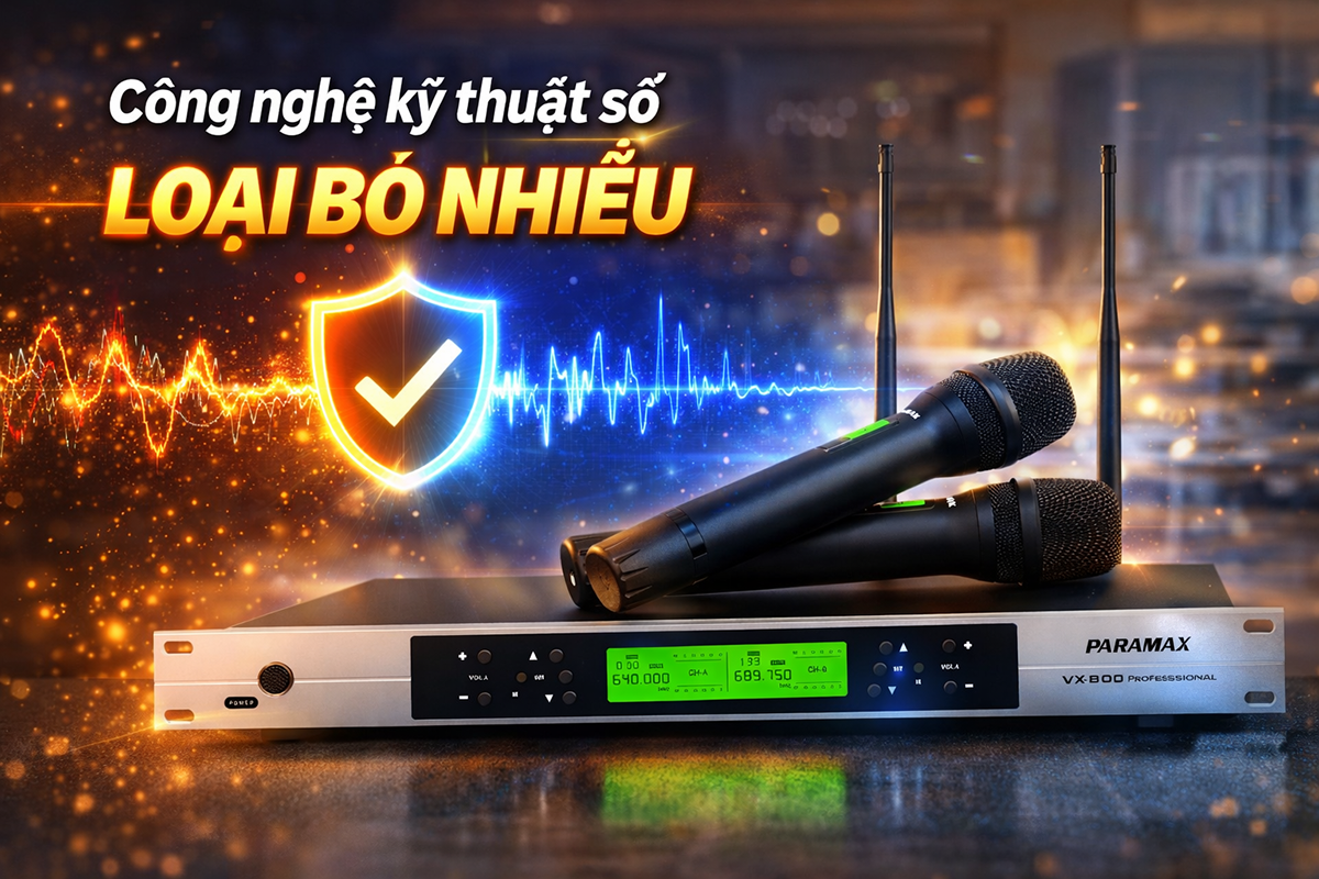 Micro kh&ocirc;ng d&acirc;y Paramax VX-800