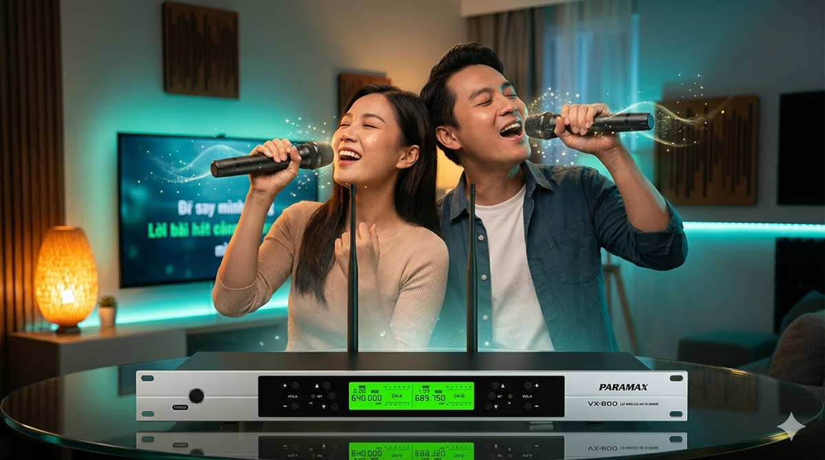 Micro kh&ocirc;ng d&acirc;y Paramax VX-800