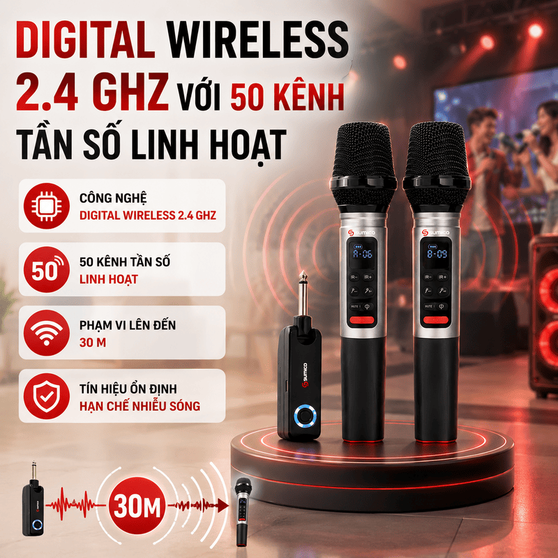 Micro kh&ocirc;ng d&acirc;y Sumico Kpro ONE