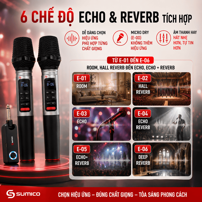 Micro kh&ocirc;ng d&acirc;y Sumico Kpro ONE