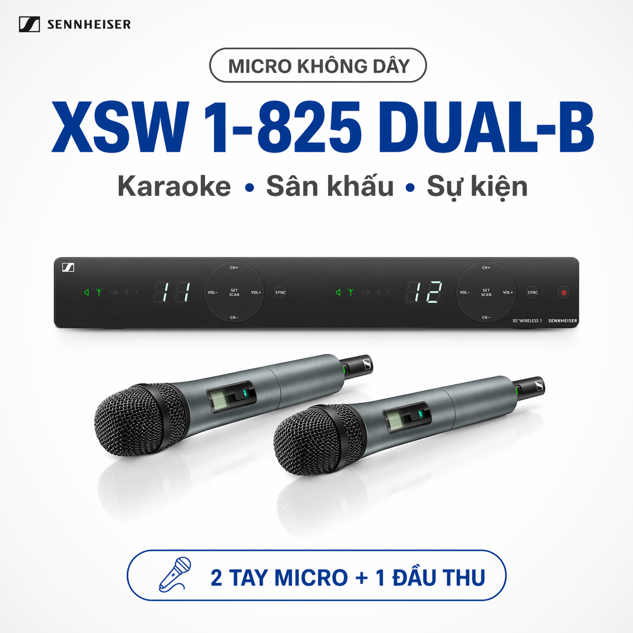 Micro không dây Sennheiser XSW 1-825 DUAL-B