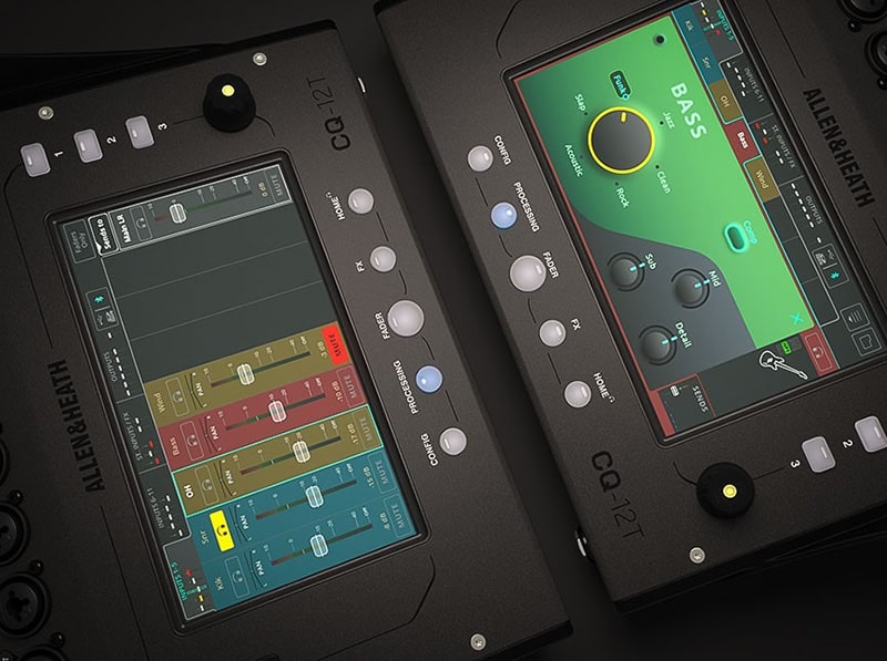 Mixer Allen & Heath CQ-12T (Digital, 16 kênh, Bluetooth, Wifi, USB)