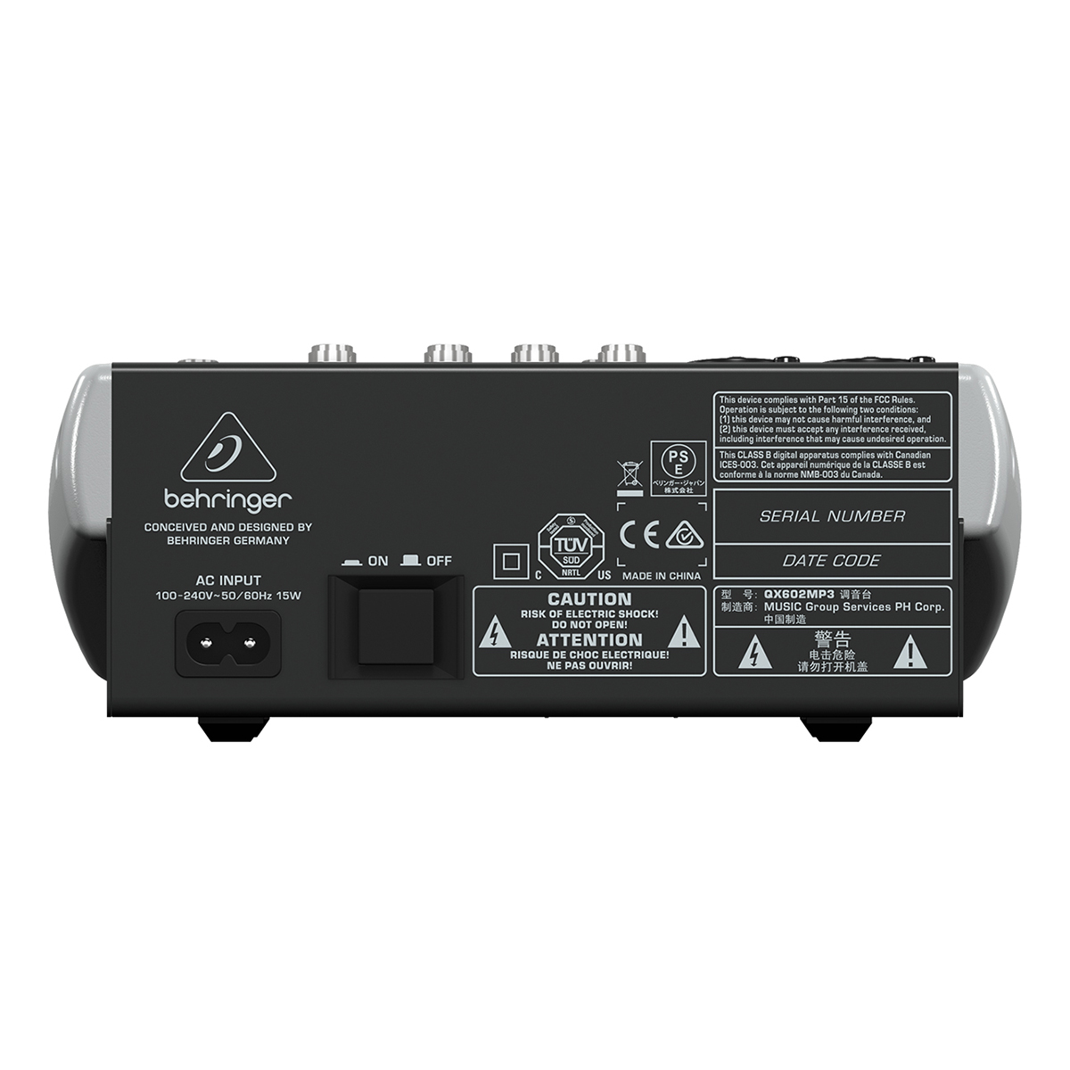 Mixer Behringer Xenyx QX602MP3