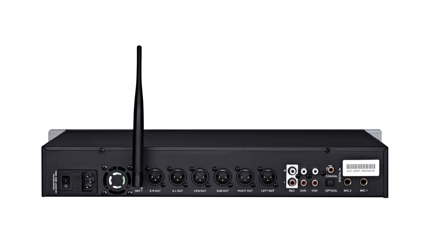 Mặt sau Mixer karaoke AAP Audio K9600