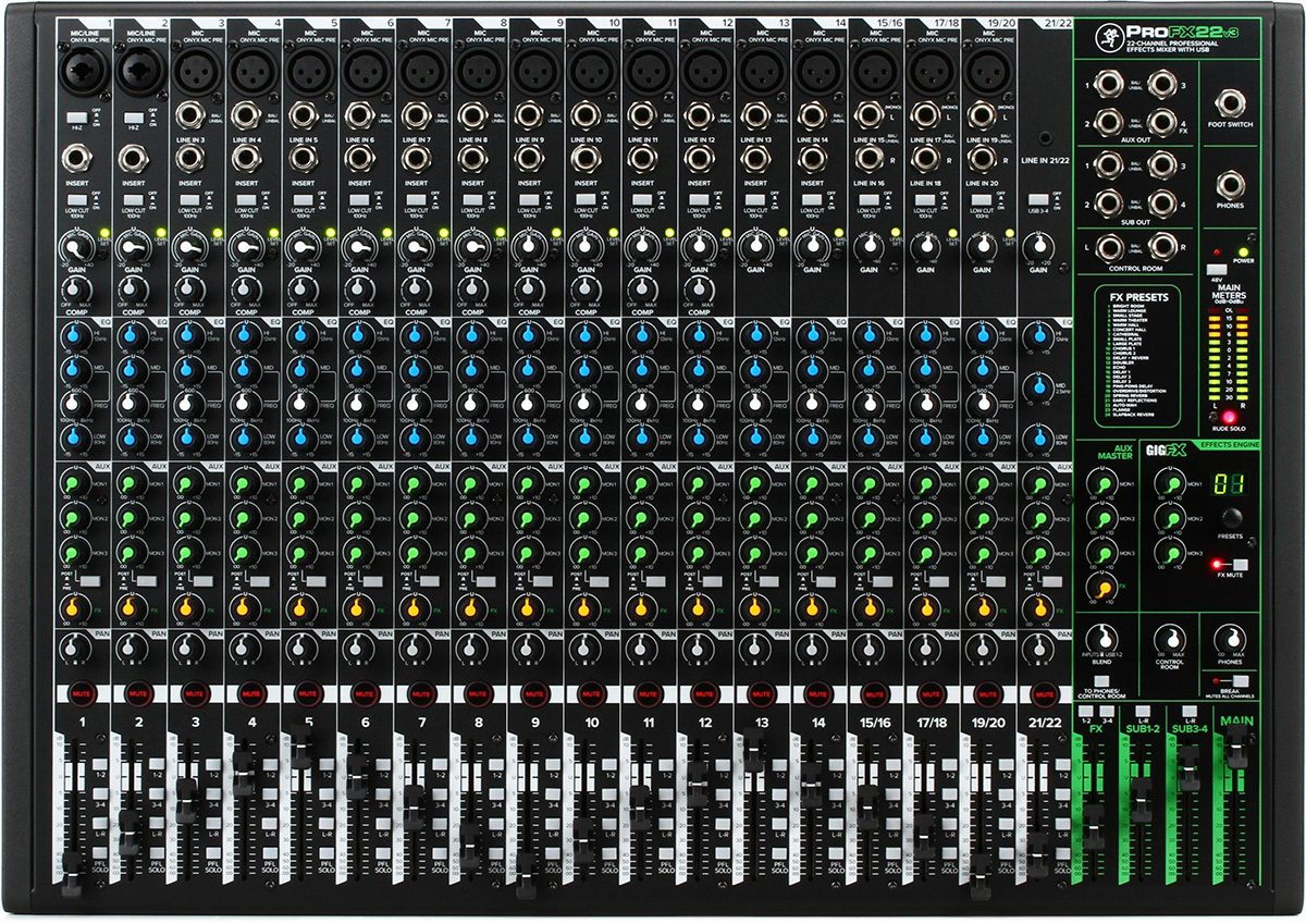 Mixer Mackie ProFX22v3