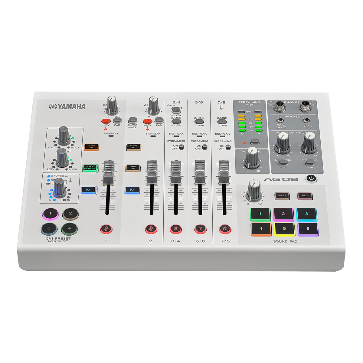 Mixer Yamaha AG08 trắng