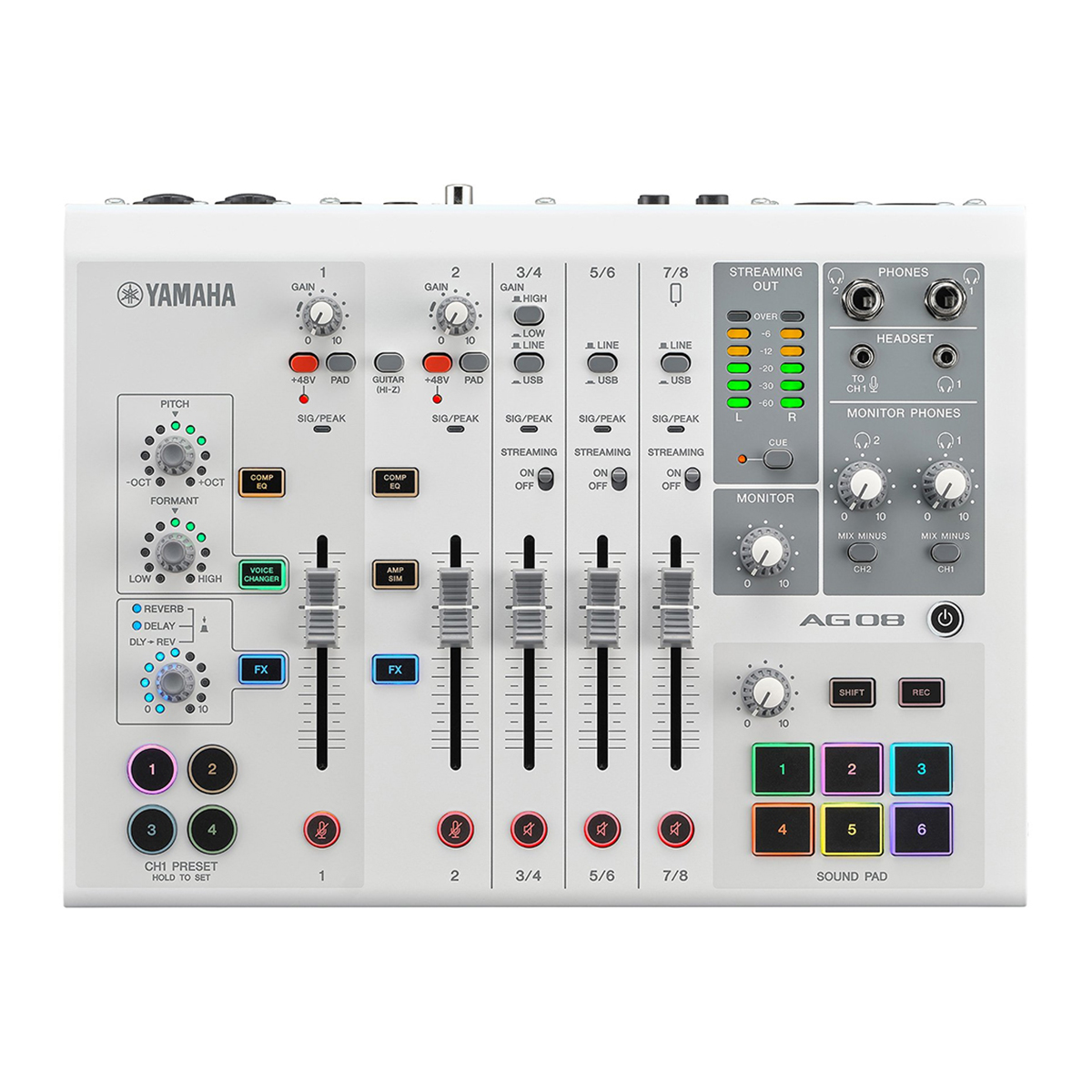 Mixer Yamaha AG08 trắng