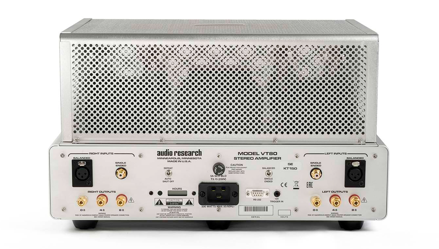 mặt sau Amply Audio Research VT80 SE