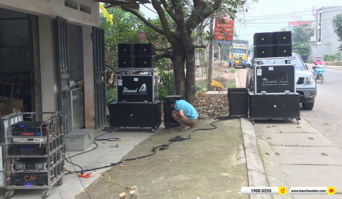 N&acirc;ng cấp d&agrave;n Line Array Actpro sự kiện, đ&aacute;m cưới gần 63tr cho anh Thế tại Bắc Giang