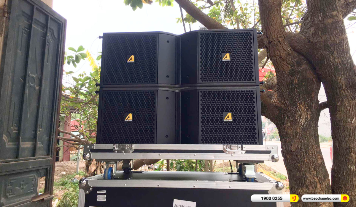 N&acirc;ng cấp d&agrave;n Line Array Actpro sự kiện, đ&aacute;m cưới gần 63tr cho anh Thế tại Bắc Giang