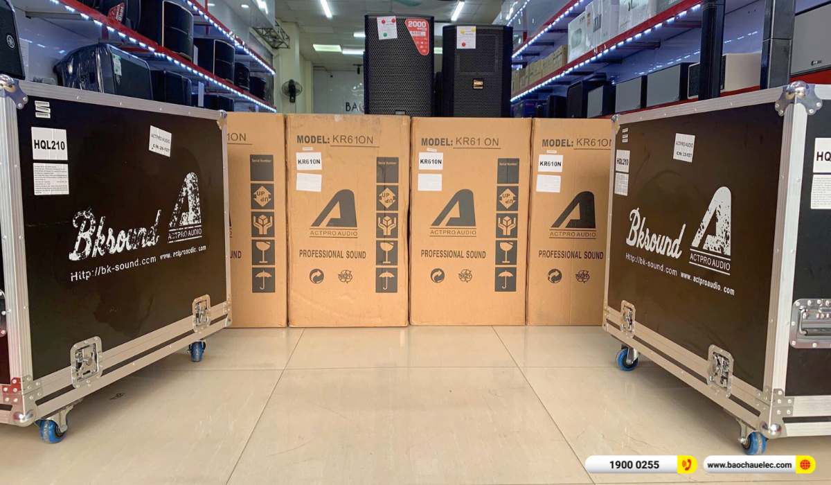N&acirc;ng cấp d&agrave;n Line Array Actpro sự kiện, đ&aacute;m cưới gần 63tr cho anh Thế tại Bắc Giang