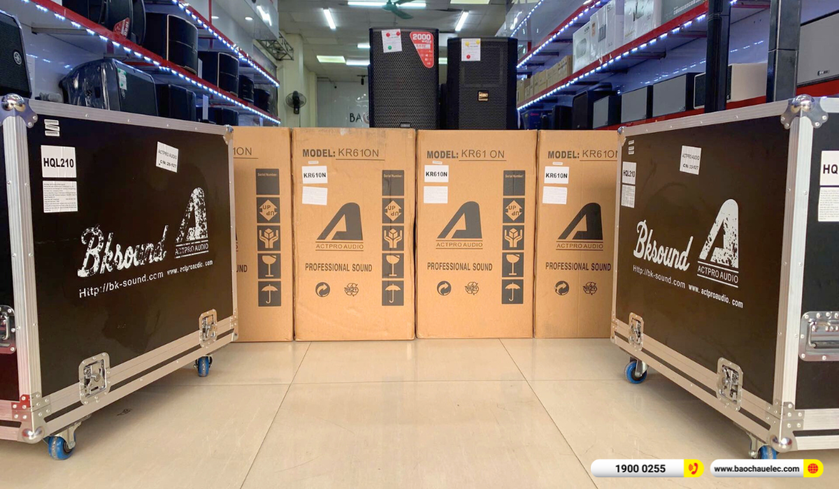 N&acirc;ng cấp d&agrave;n Line Array Actpro sự kiện, đ&aacute;m cưới gần 63tr cho anh Thế tại Bắc Giang