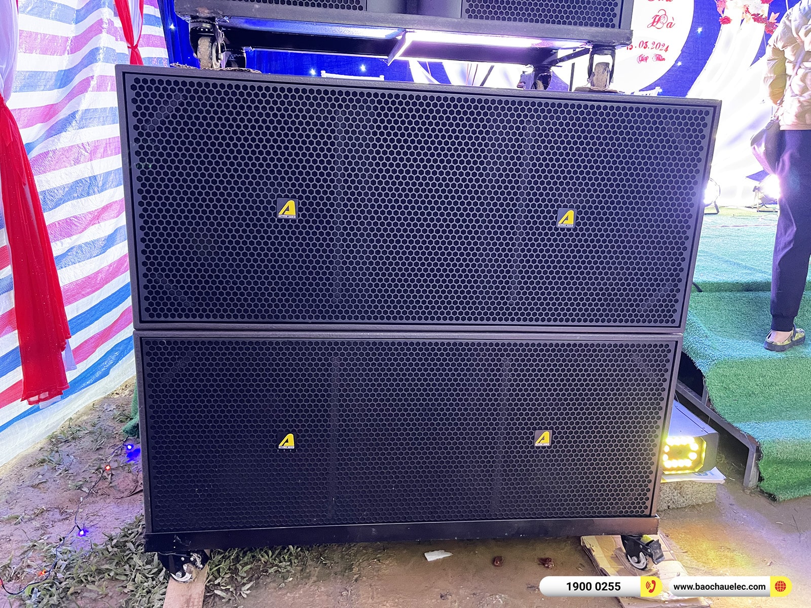 Lắp đặt d&agrave;n Line Array Actpro sự kiện, đ&aacute;m cưới gần 216tr cho anh Bắc tại H&agrave; Tĩnh (Actpro KR212, KR28, MG16X CV, DSP48,&hellip;)