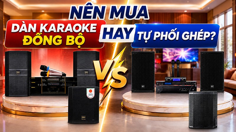 N&ecirc;n mua d&agrave;n karaoke đồng bộ hay tự phối gh&eacute;p?