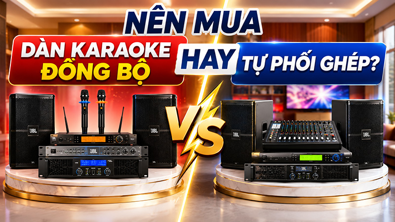 N&ecirc;n mua d&agrave;n karaoke đồng bộ hay tự phối gh&eacute;p?