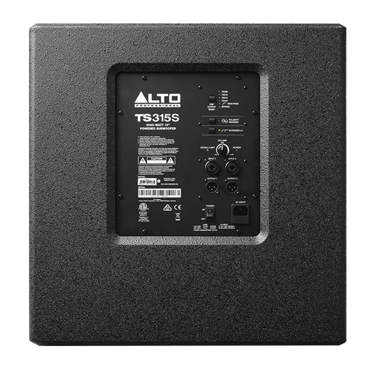 Mặt sau Loa Sub Điện Alto TS315S (Bass 40)