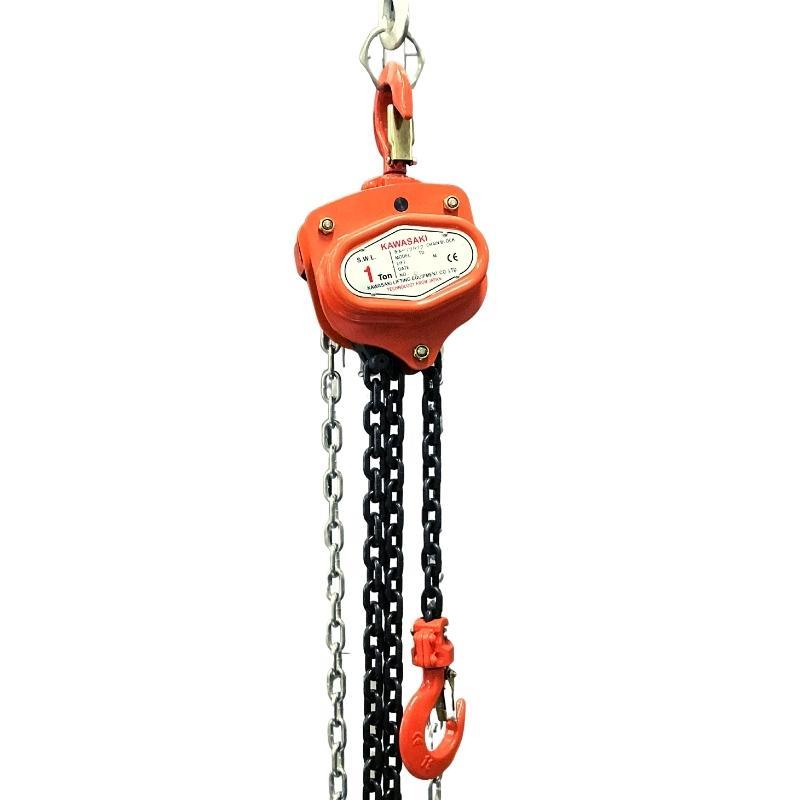 Pa lăng xích kéo tay 1 tấn Kawasaki TD (3m,5m,7m,10m)