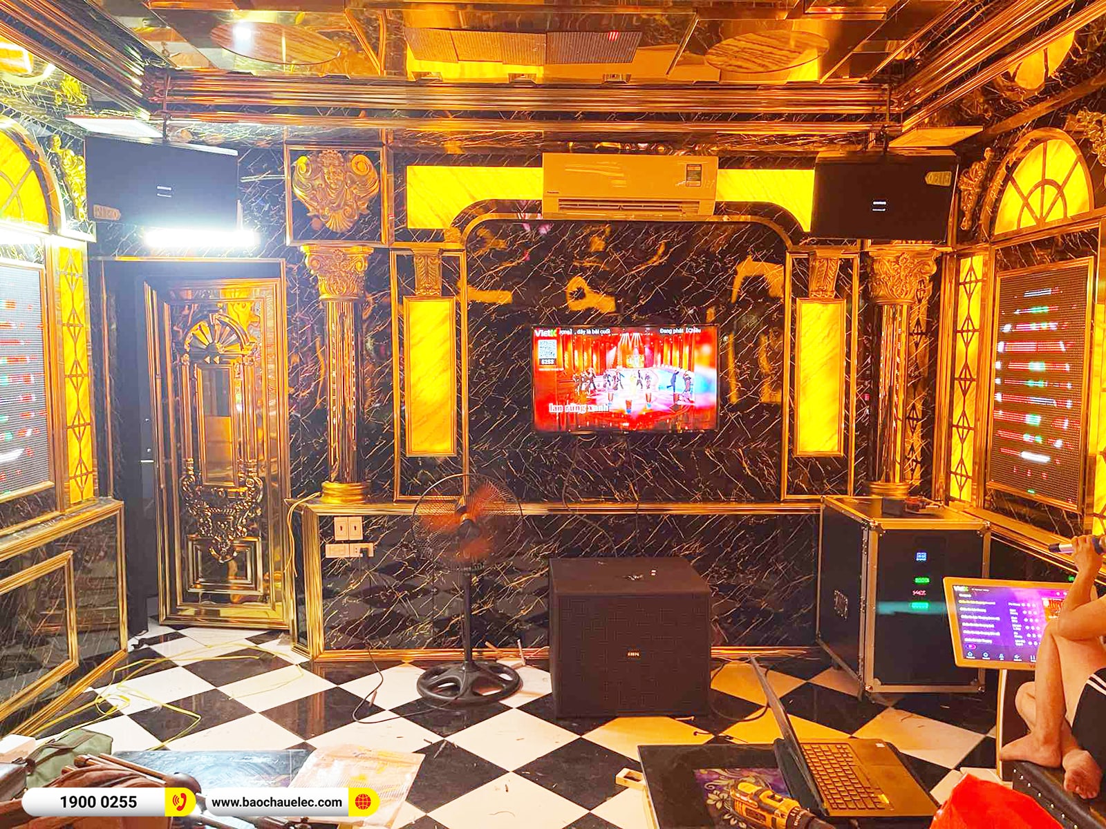 Lắp đặt ph&ograve;ng h&aacute;t kinh doanh gần 120tr cho karaoke Suối Nhạc tại H&agrave; Nội