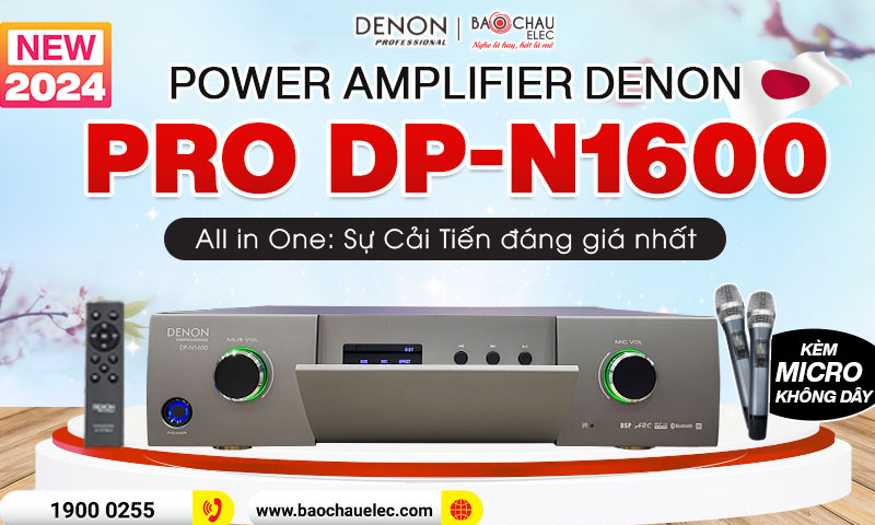 Power Amplifier Denon Pro DP-N1600 All in One: Sự Cải Tiến đáng giá nhất 2024