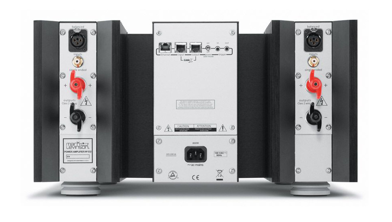 Mặt sau Power Mark Levinson No.532