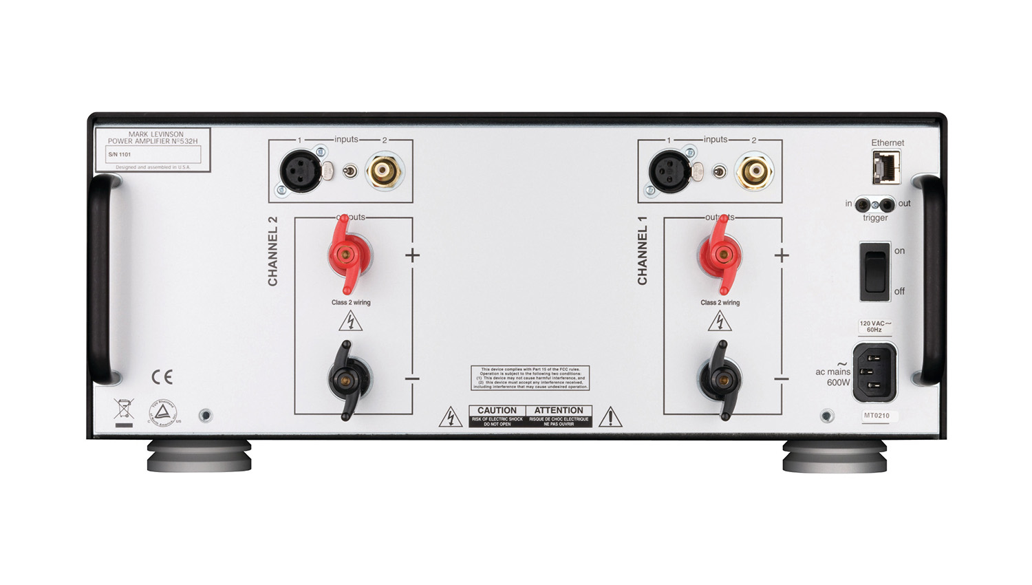 Mặt sau Power Mark Levinson No.532H