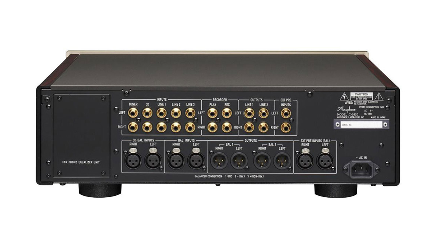 Mặt sau Pre Amply Accuphase C2420