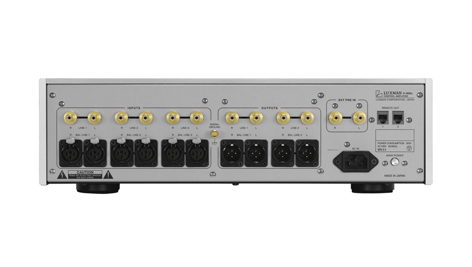 Mặt sau Pre Amply Luxman C900U