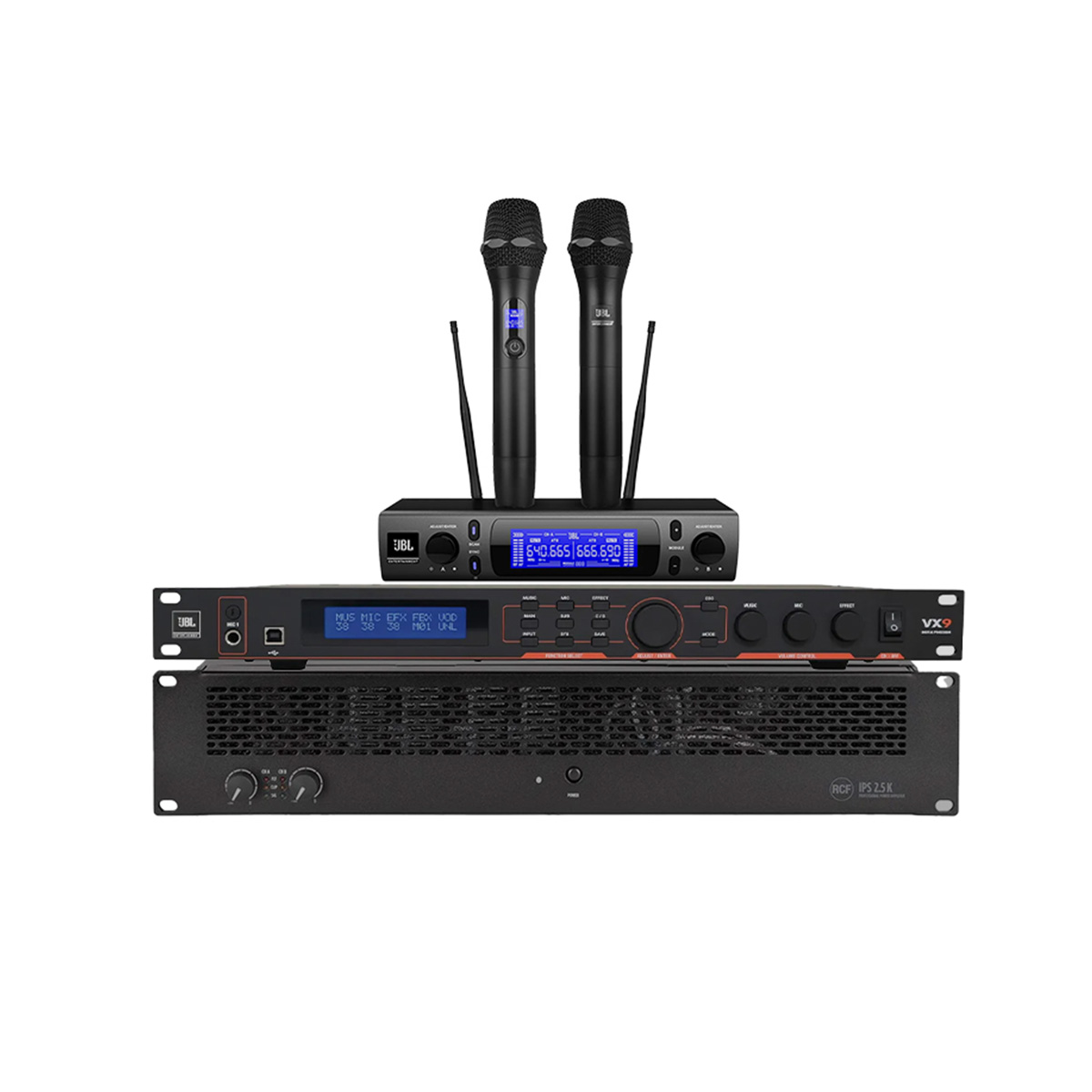 Dàn karaoke gia đình cao cấp RCF VIP 2 Italy 01 (RCF VIP 2, JBL VX9, RCF IPS 2.5K, RCF 705-AS MK3, JBL VM300) - Hình 6