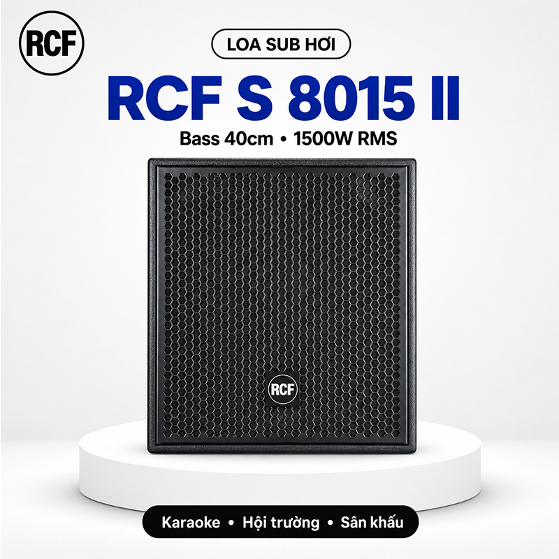 Loa Sub Hơi Bass 40cm RCF S 8015II (Sub đơn,1500W/6000W, SX: Italy)
