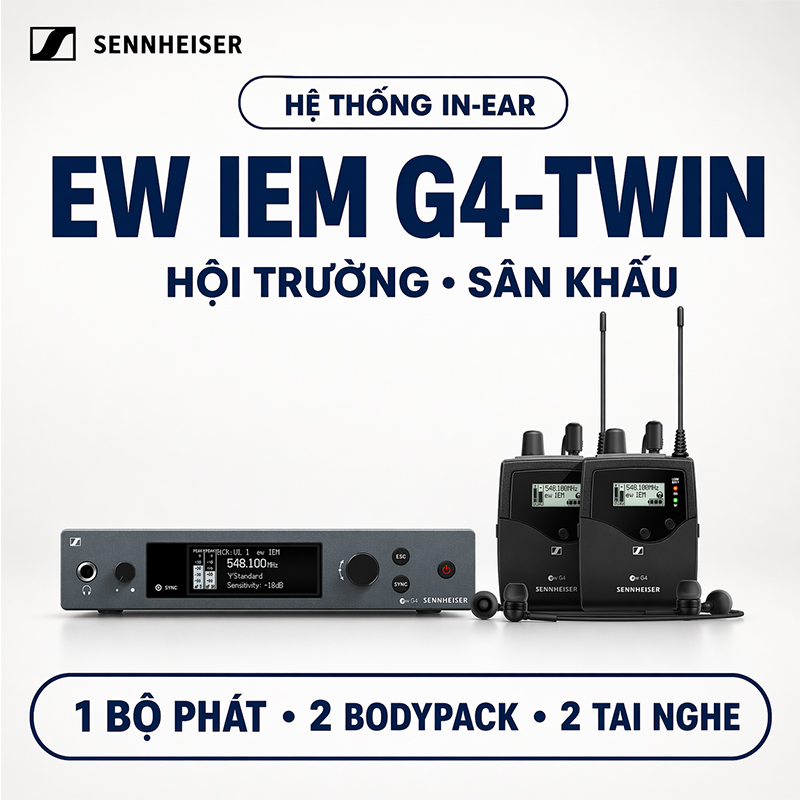 Micro không dây Sennheiser EW IEM G4-TWIN
