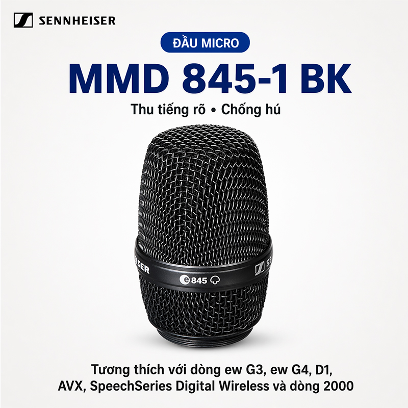 Đầu Micro Sennheiser MMD 845-1 BK