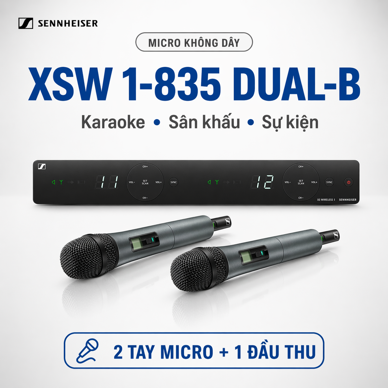 Micro không dây Sennheiser XSW 1-835 DUAL-B