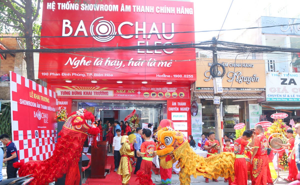 Giới thiệu Showroom &Acirc;m Thanh Bảo Ch&acirc;u Elec Bi&ecirc;n H&ograve;a
