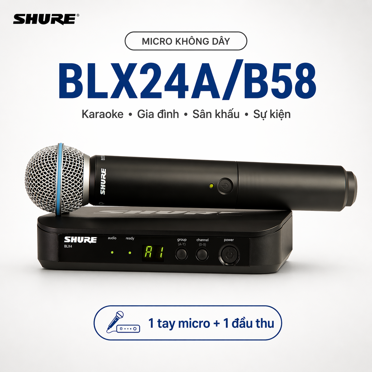 Micro Shure BLX24A/B58 (1micro)