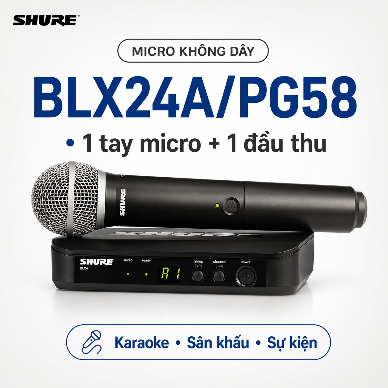 Micro Shure BLX24A/PG58 (1micro)