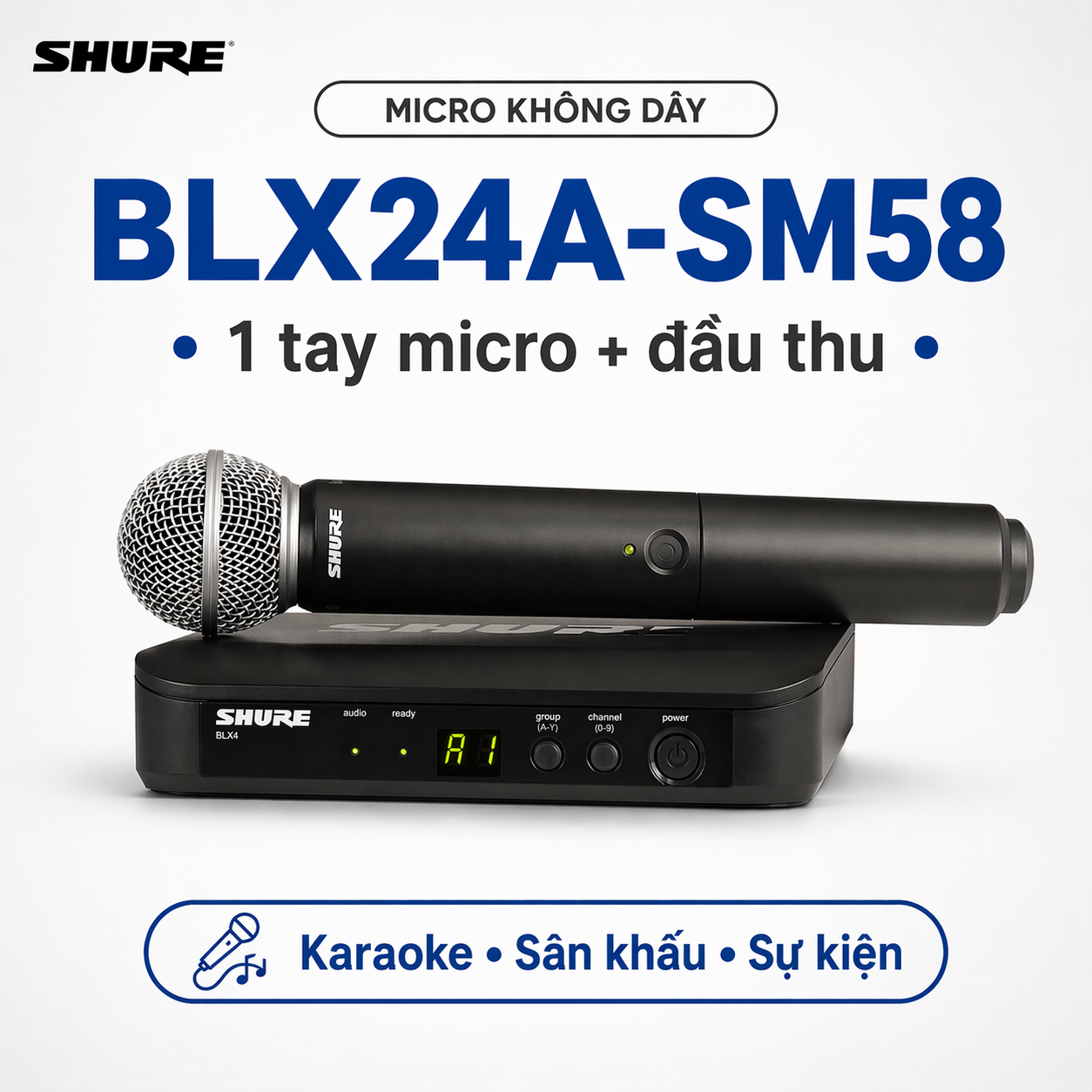 Micro Shure BLX24A/SM58 (1micro)