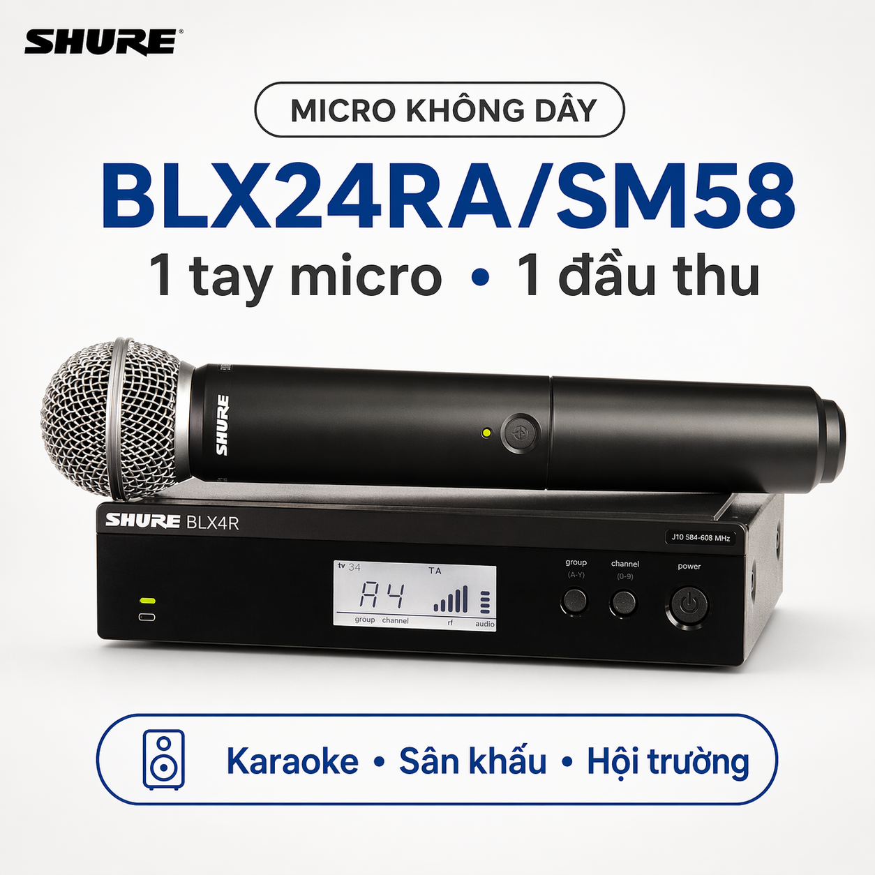 Micro Shure BLX24RA/SM58 (1 micro)