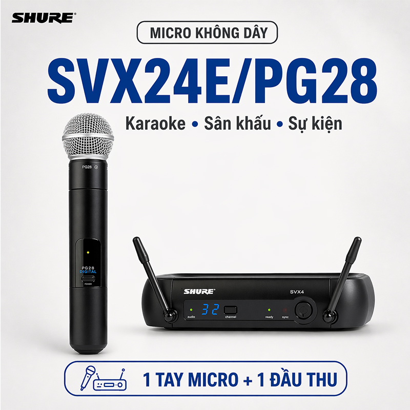 Micro Shure SVX24E/PG28