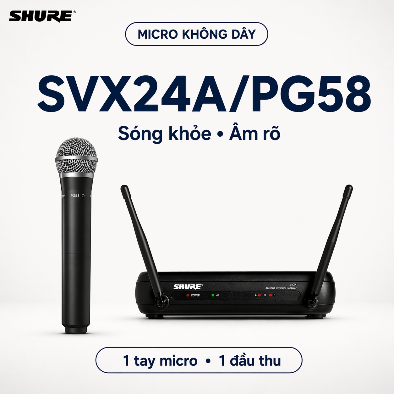 Micro Shure SVX24A/PG58