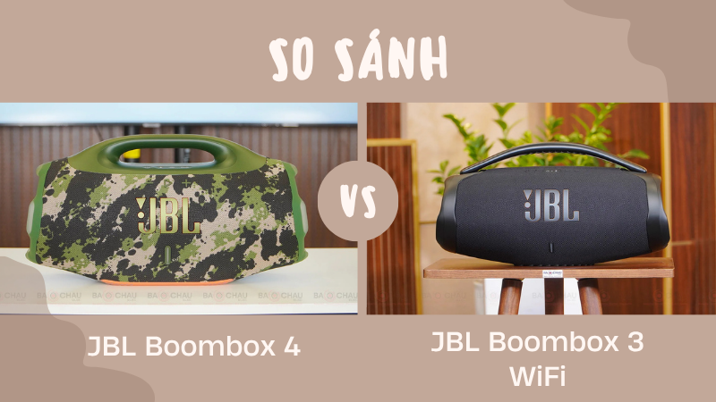 So sánh loa JBL Boombox 4 vs JBL Boombox 3 Wifi mọi khía cạnh