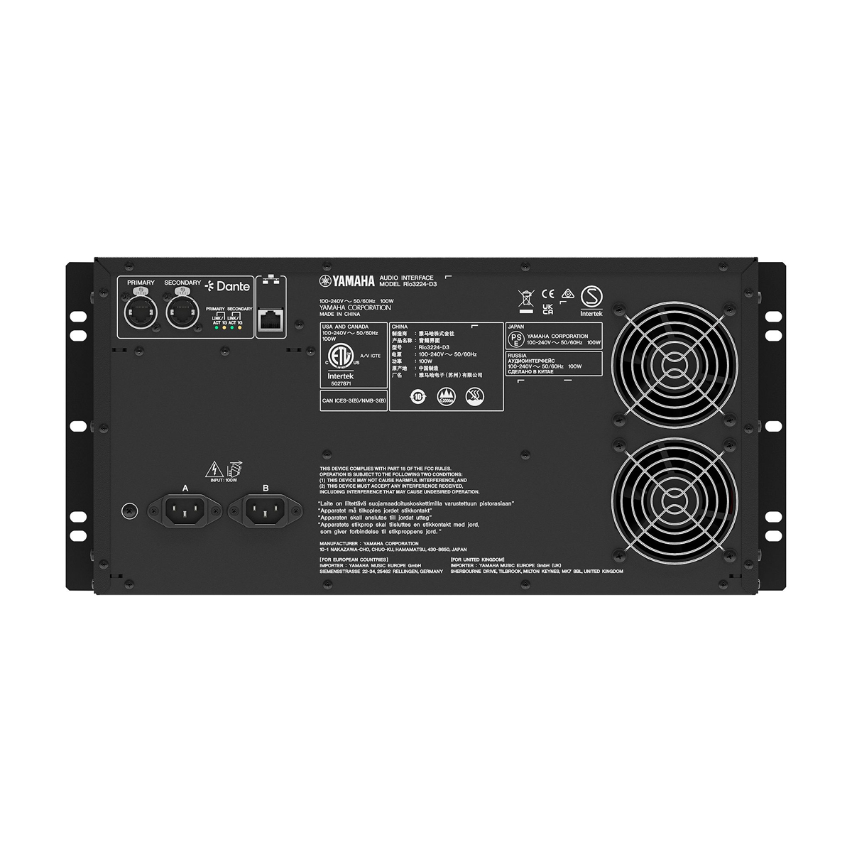 Stagebox Yamaha Rio3224-D3