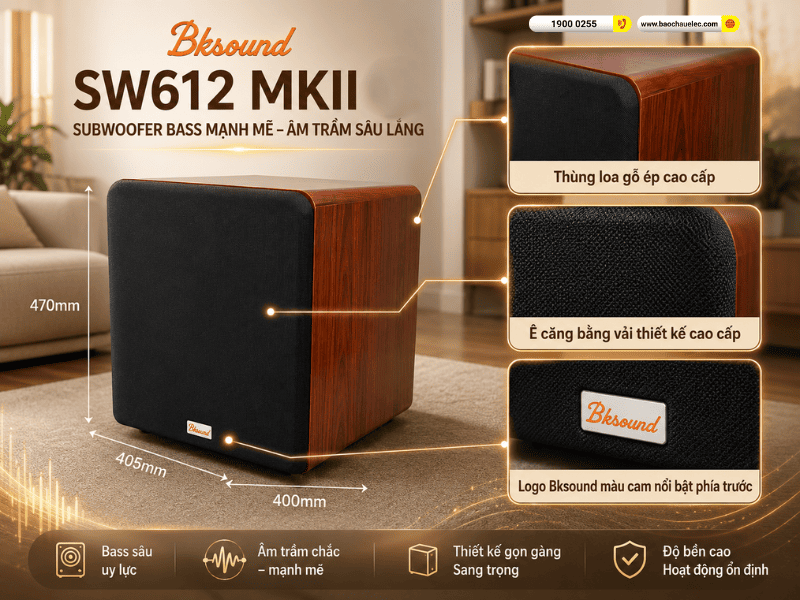 Loa sub điện Bksound SW612 MK II
