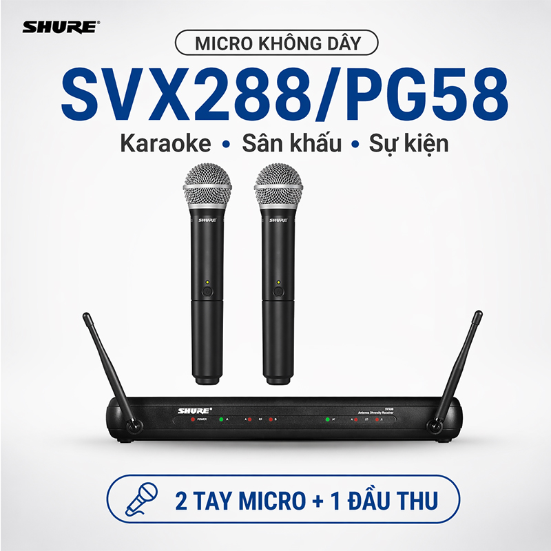 Micro Shure SVX288A/PG58 (2 micro)