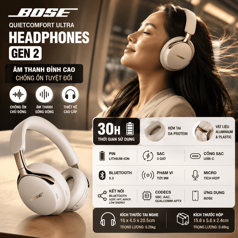 Tai nghe Bose QuietComfort Ultra Headphones Gen 2