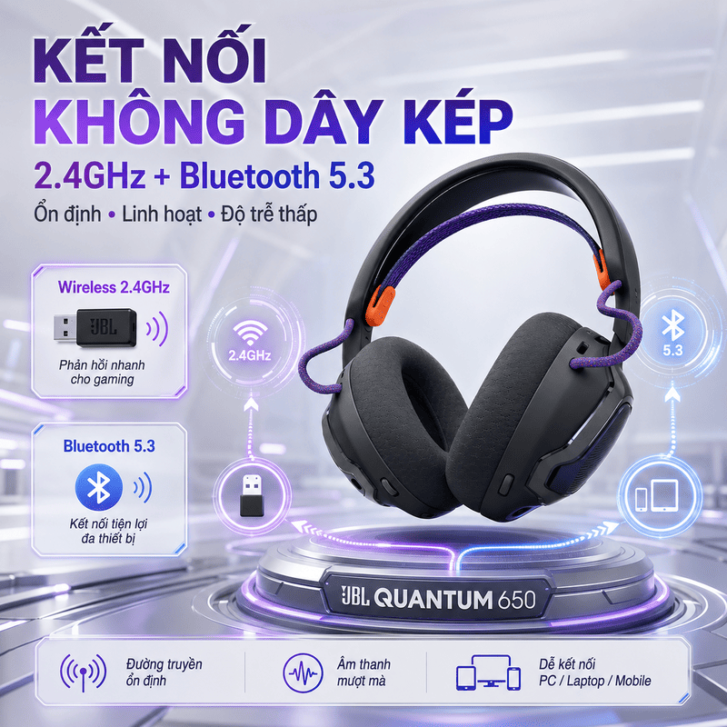 Tai nghe JBL Quantum 650