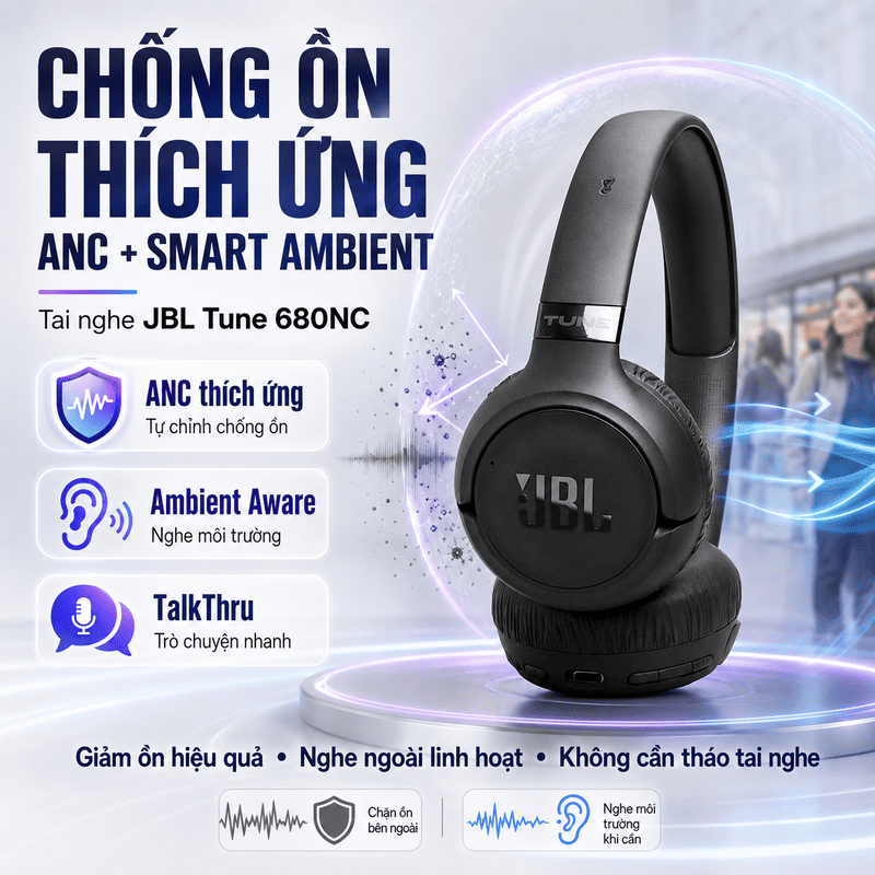 Tai nghe JBL TUNE T680NC