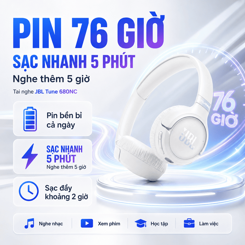Tai nghe JBL TUNE T680NC