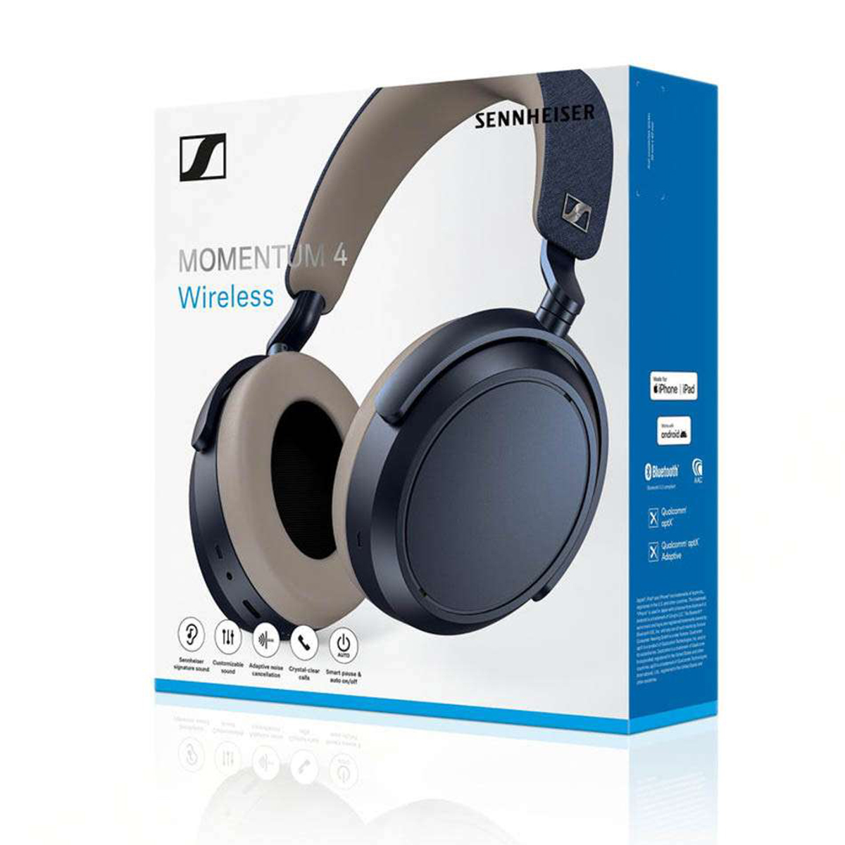 Tai nghe Sennheiser Momentum 4 Wireless màu xanh
